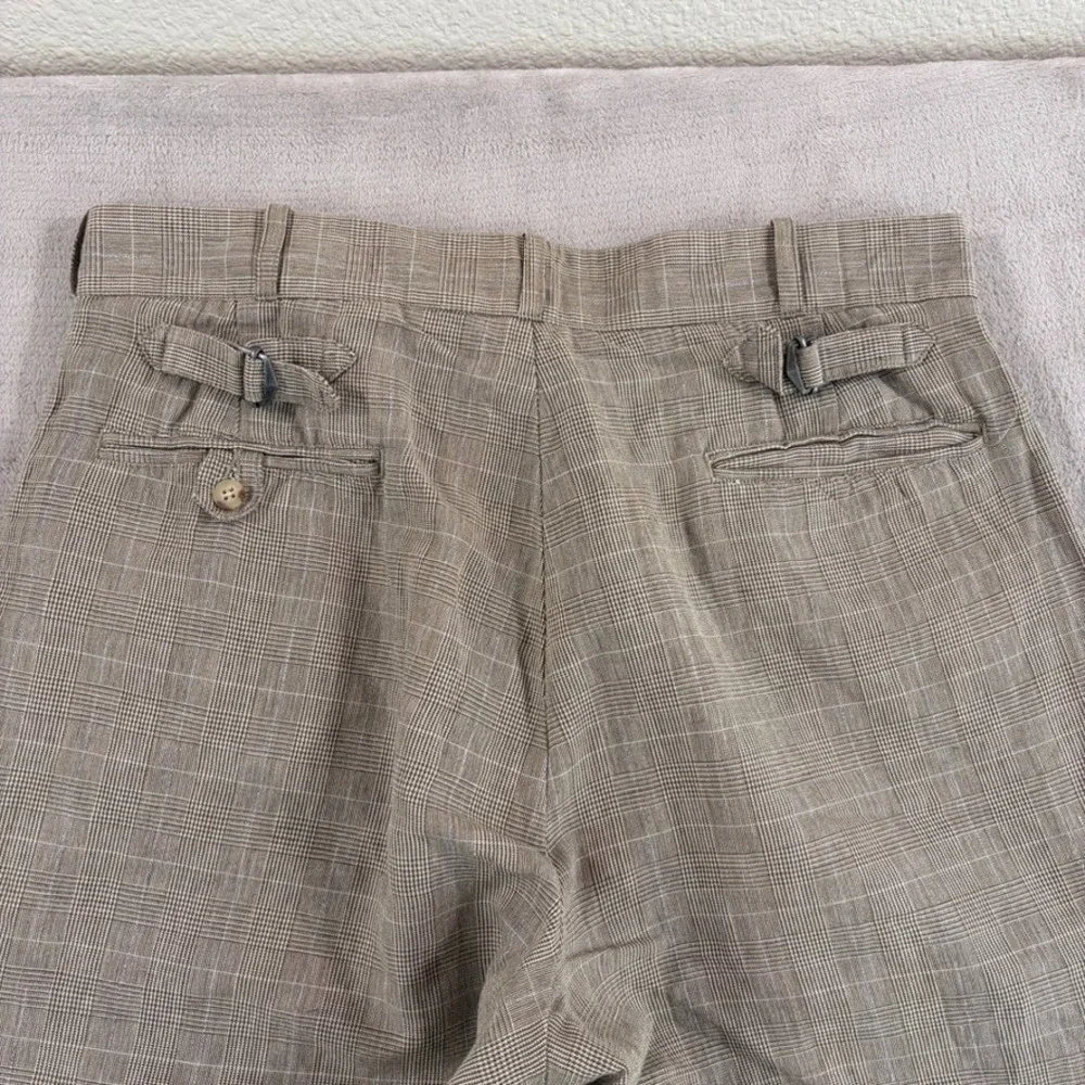 Vintage Polo Ralph Lauren Buckle Back Adjusters Pants Ramie Blend 32x29 (Tag 34)